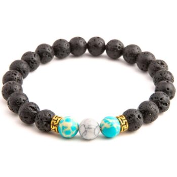 Turquoise Howlite Diffuser Vitality Bracelet