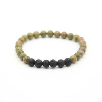 Flower Green Gemstone Diffuser Anti Vitality Bracelet