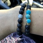 White Howlite Lava Stone Vitality Bracelet photo review