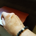 White Howlite Lava Stone Vitality Bracelet photo review