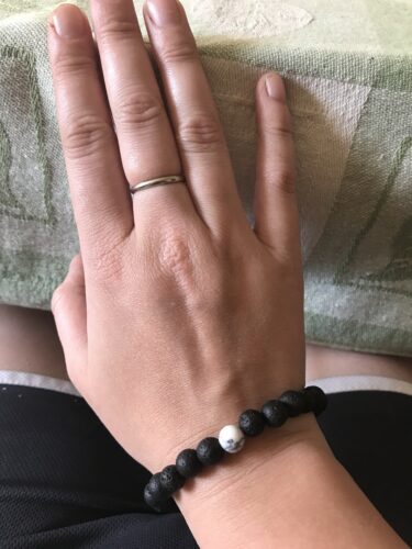 White Howlite Lava Stone Vitality Bracelet photo review