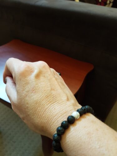 White Howlite Lava Stone Vitality Bracelet photo review
