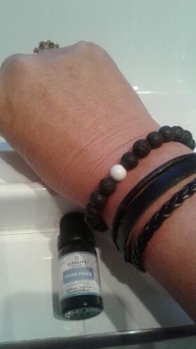 White Howlite Lava Stone Vitality Bracelet photo review