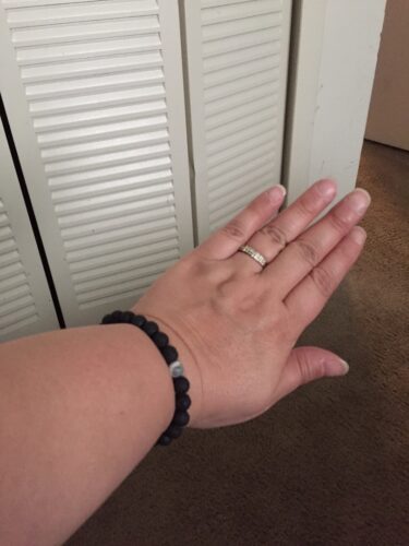 White Howlite Lava Stone Vitality Bracelet photo review