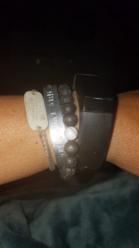 White Howlite Lava Stone Vitality Bracelet photo review