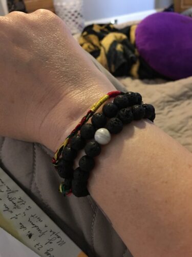 White Howlite Lava Stone Vitality Bracelet photo review