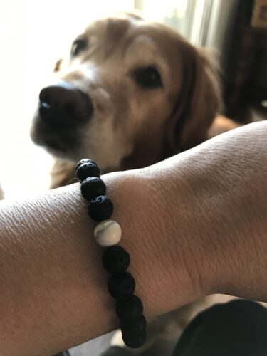 White Howlite Lava Stone Vitality Bracelet photo review
